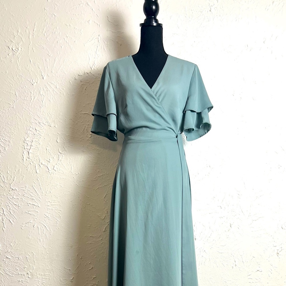 Long wrap dress